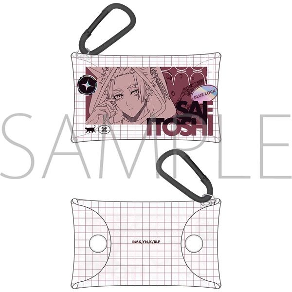 ブルーロック2期 カラビナ付きクリアポーチ/糸師 冴 Cyber Cat - 公式商品画像 | AniSmile