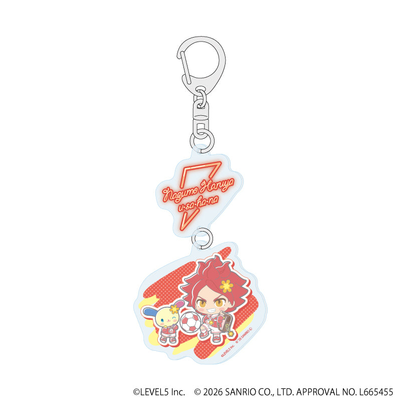 連結アクリルキーホルダー「イナズマイレブン×サンリオキャラクターズ」09/南雲晴矢×ウサハナ(コラボイラスト) - 公式商品画像 | AniSmile