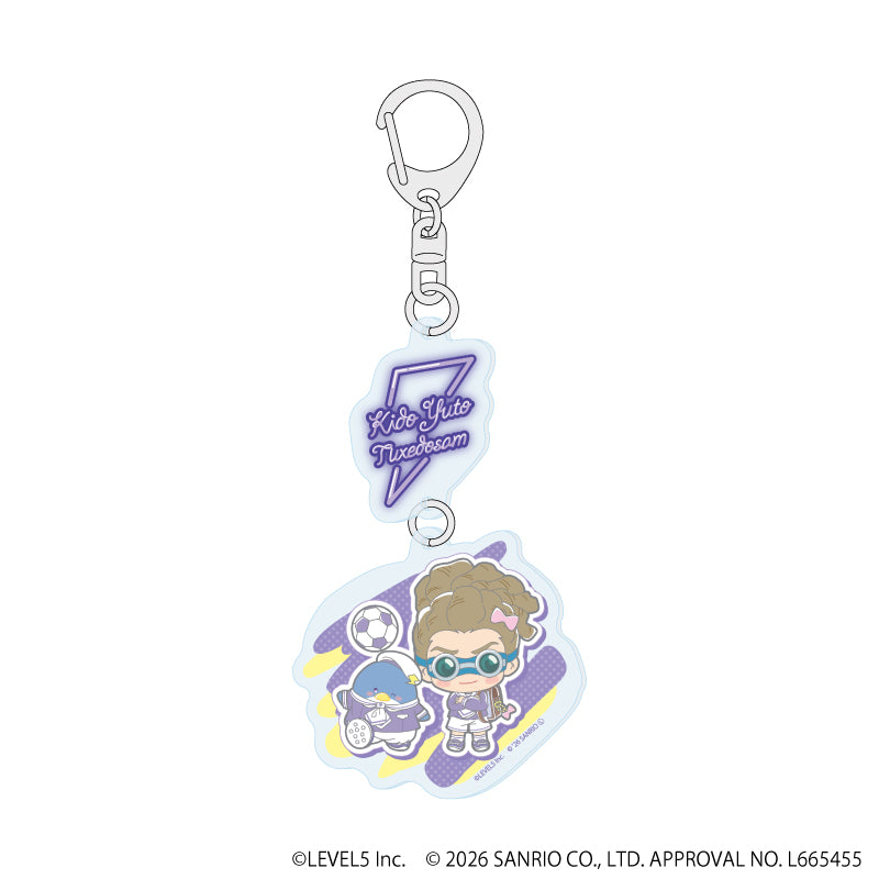 連結アクリルキーホルダー「イナズマイレブン×サンリオキャラクターズ」03/鬼道有人×タキシードサム(コラボイラスト) - 公式商品画像 | AniSmile