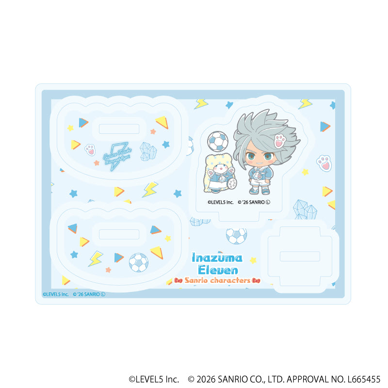 ゆらゆらアクリルスタンド「イナズマイレブン×サンリオキャラクターズ」10/涼野風介×まるもふびより(コラボイラスト) - 公式商品画像 | AniSmile