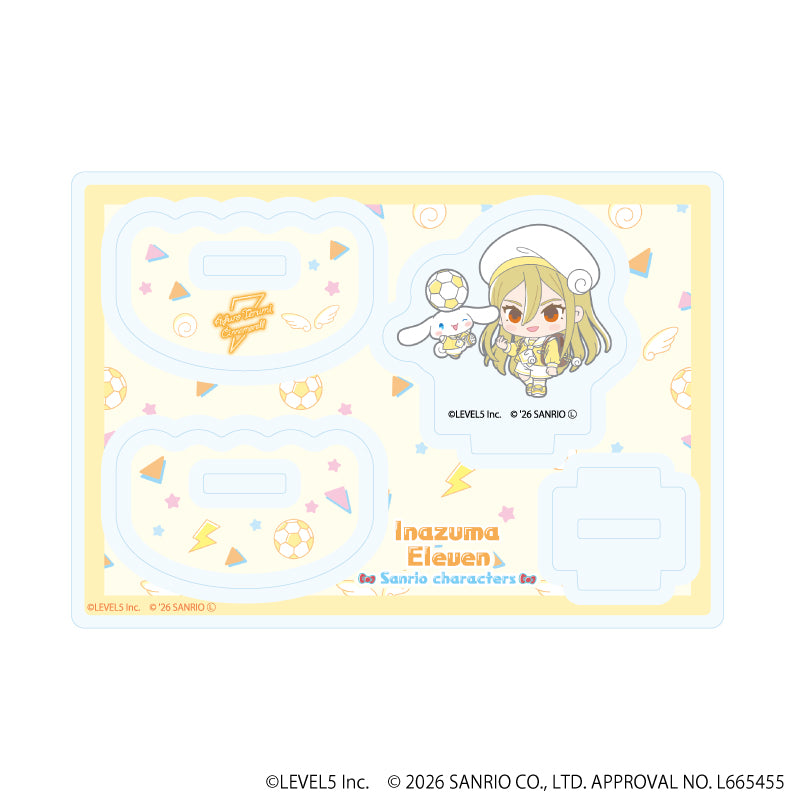ゆらゆらアクリルスタンド「イナズマイレブン×サンリオキャラクターズ」08/亜風炉照美×シナモロール(コラボイラスト) - 公式商品画像 | AniSmile