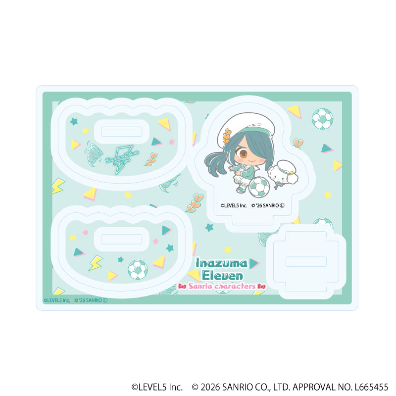 ゆらゆらアクリルスタンド「イナズマイレブン×サンリオキャラクターズ」07/基山ヒロト×マロンクリーム(コラボイラスト) 画像 3 | AniSmile