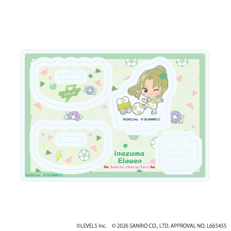 ゆらゆらアクリルスタンド「イナズマイレブン×サンリオキャラクターズ」06/緑川リュウジ×けろけろけろっぴ(コラボイラスト) - 公式商品画像 | AniSmile