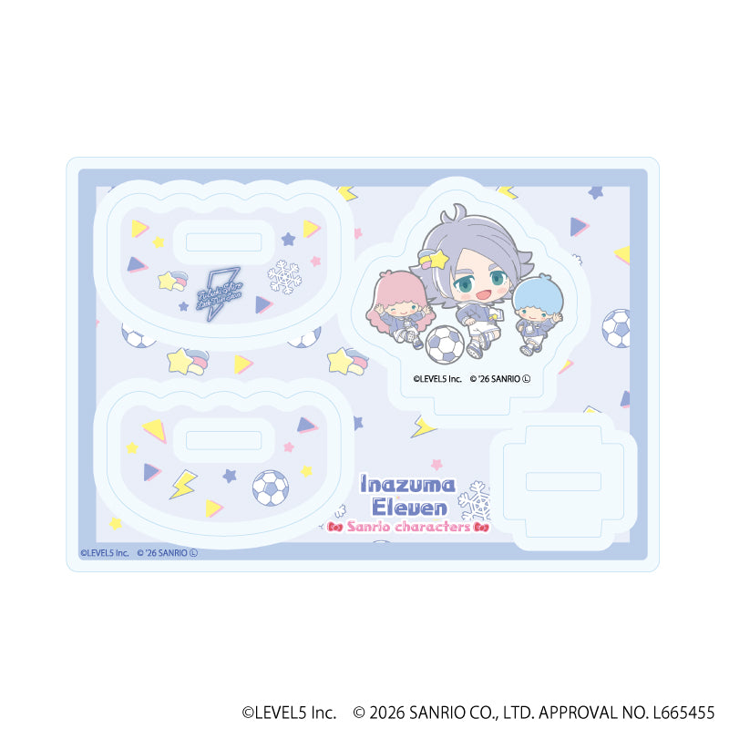 ゆらゆらアクリルスタンド「イナズマイレブン×サンリオキャラクターズ」05/吹雪士郎×リトルツインスターズ(コラボイラスト) - 公式商品画像 | AniSmile