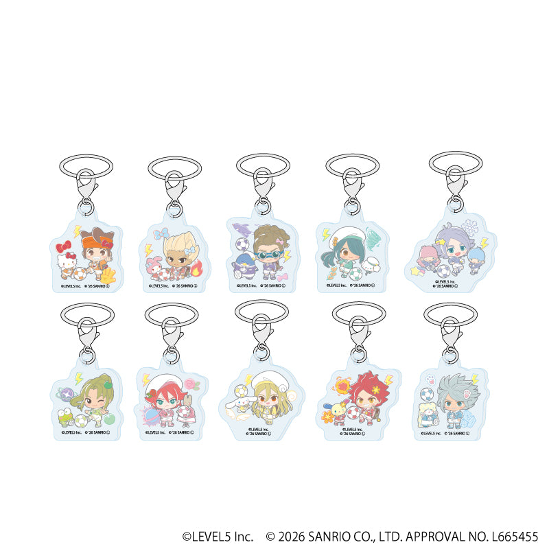めじるしチャーム「イナズマイレブン×サンリオキャラクターズ」01/ブラインド(全10種)(コラボイラスト) - 公式商品画像 | AniSmile