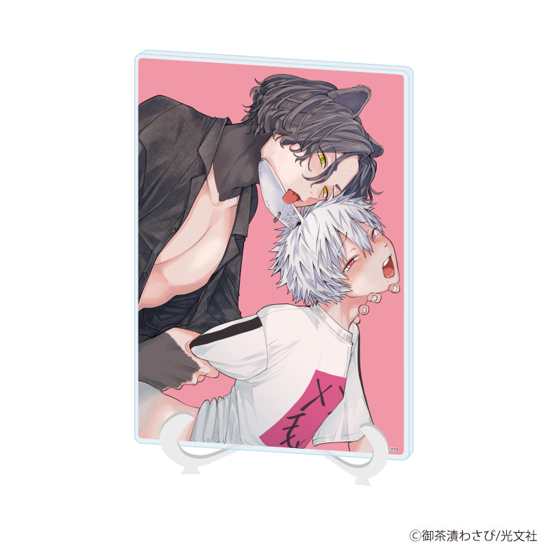 アクリルスタンド「御茶漬わさび先生」01/「箱推しBLフェア~アイドルたちとのカフェタイム~」(描き下ろしイラスト) 画像 2 | AniSmile