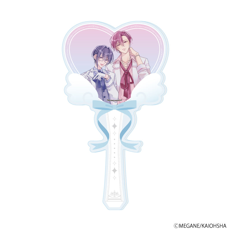 アクリルステッキ「めがね先生」01/「箱推しBLフェア~アイドルたちとのカフェタイム~」(描き下ろしイラスト) - 公式商品画像 | AniSmile