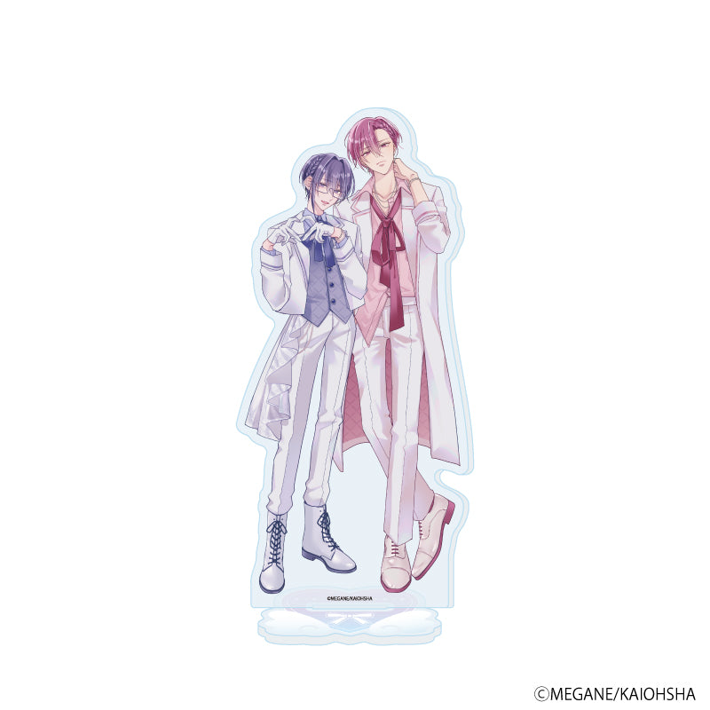 アクリルスタンド「めがね先生」04/「箱推しBLフェア~アイドルたちとのカフェタイム~」(描き下ろしイラスト) - 公式商品画像 | AniSmile
