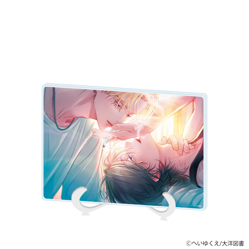 アクリルアートボード(A5サイズ)「へいゆくえ先生」01/「箱推しBLフェア~アイドルたちとのカフェタイム~」(公式イラスト) - 公式商品画像 | AniSmile
