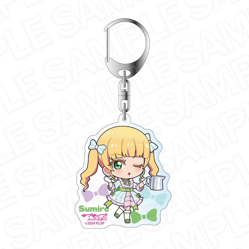 ラブライブ!スーパースター!! アクリルキーホルダー 平安名すみれ ティータイム デフォルメ ver. 画像 2 | AniSmile
