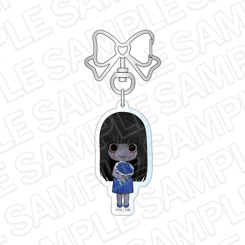文字化化 アクリルキーホルダー 青い服の女 Rose デフォルメ ver. 画像 2 | AniSmile