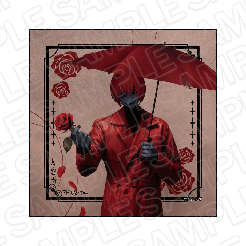 文字化化 マイクロファイバー 赤い傘の男 Rose ver. 画像 2 | AniSmile
