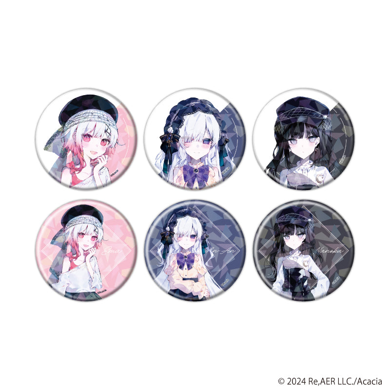 ホログラム缶バッジ(57mm)「魔法少女ノ魔女裁判」01/ダークガーリーファッションver. ブラインド(全6種)(描き下ろしイラスト) - 公式商品画像 | AniSmile