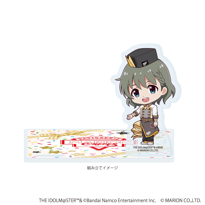 アクリルコースタースタンド「アイドルマスター SideM」06/卯月 巻緒 クレープ屋ver.(ミニキャライラスト) 画像 2 | AniSmile