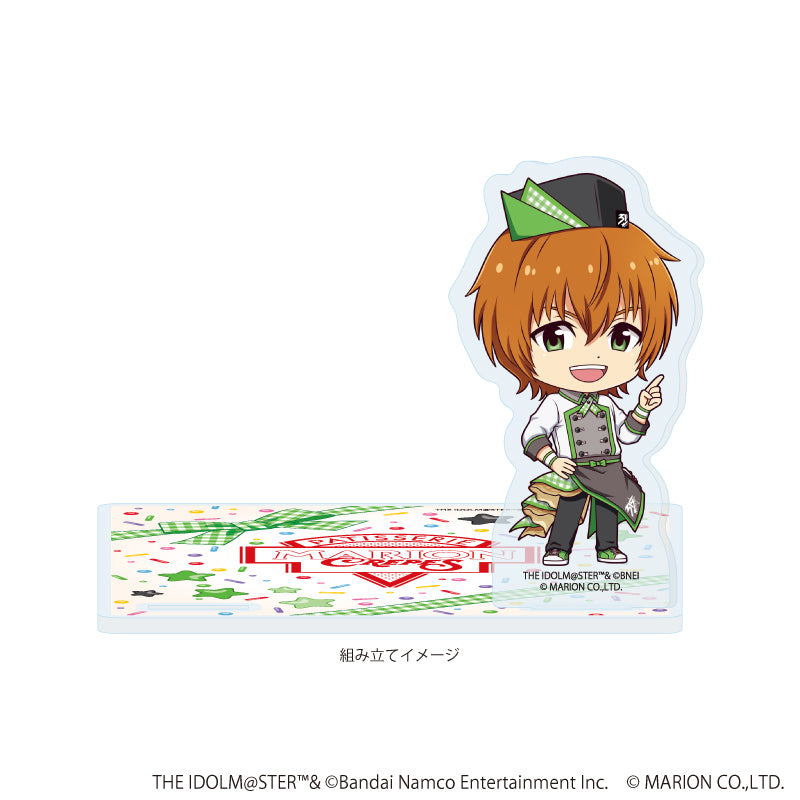 アクリルコースタースタンド「アイドルマスター SideM」03/若里 春名 クレープ屋ver.(ミニキャライラスト) 画像 2 | AniSmile