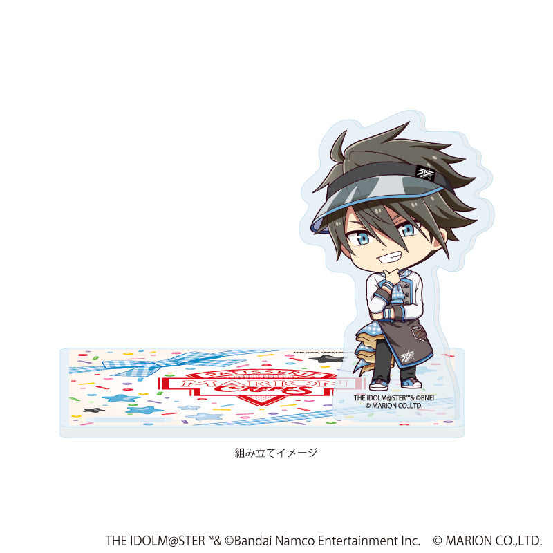 アクリルコースタースタンド「アイドルマスター SideM」02/握野 英雄 クレープ屋ver.(ミニキャライラスト) 画像 2 | AniSmile