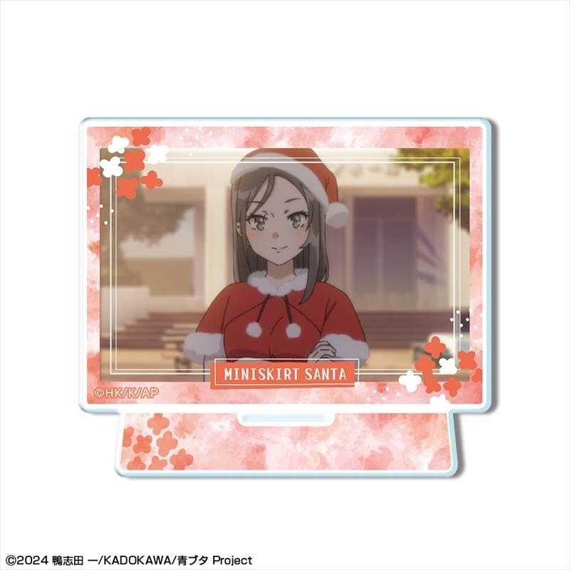 青春ブタ野郎はサンタクロースの夢を見ない ミニアクリルスタンド デザイン08(ミニスカサンタ) 画像 2 | AniSmile
