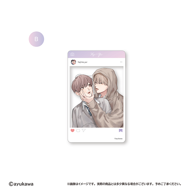 肇×唯 SNS風クリアトレカ B 画像 3 | AniSmile