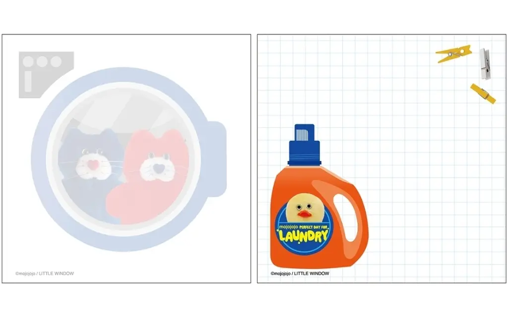 mojojojo スクエアメモ LAUNDRY BASKET 画像 2 | AniSmile