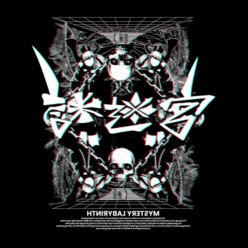 超探偵事件簿 レインコード 謎迷宮 Tシャツ/BLACK-L 画像 2 | AniSmile