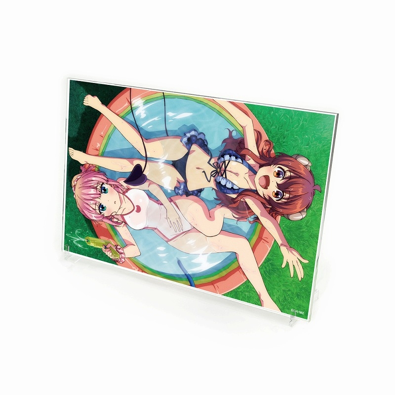 まちカドまぞく 2丁目 水着の優子&桃 アクリルアートスタンド - 公式商品画像 | AniSmile