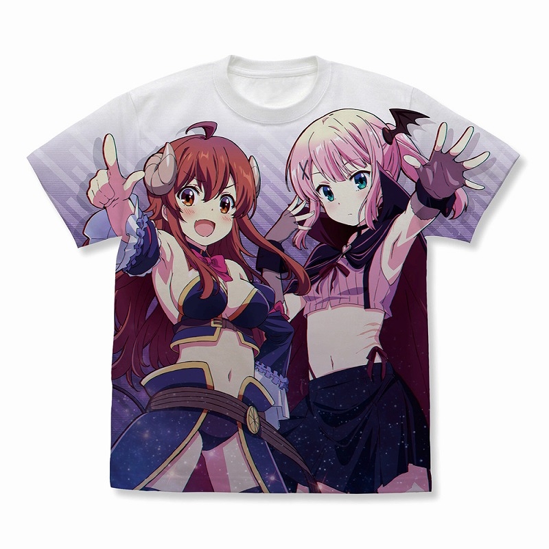 まちカドまぞく 2丁目 シャドウミストレス優子&ダークネスピーチ フルグラフィックTシャツ/WHITE-S - 公式商品画像 | AniSmile