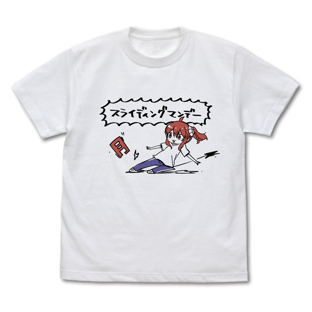 まちカドまぞく スライディングマンデー Tシャツ/WHITE-S - 公式商品画像 | AniSmile