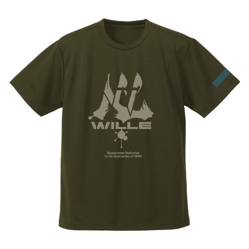 エヴァンゲリオン WILLE ドライTシャツ/OD-M 画像 2 | AniSmile