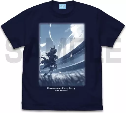 ウマ娘 プリティーダービー ライスシャワー/『幸せ』が舞う時 Tシャツ/NAVY-M - 公式商品画像 | AniSmile