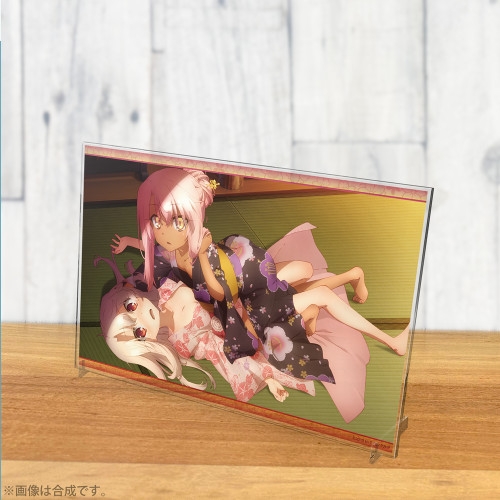 イリヤとクロエ 浴衣で魔力供給 アクリルアートスタンド - 公式商品画像 | AniSmile
