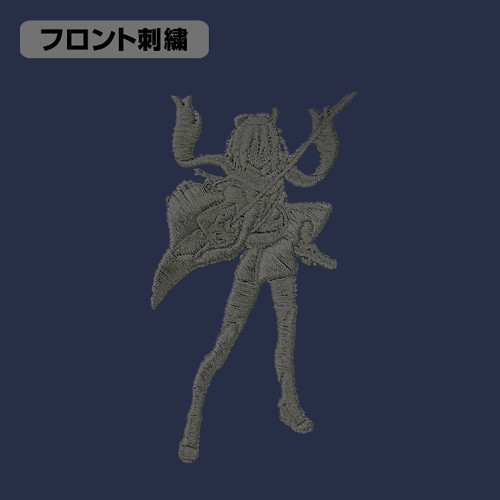 Fate/Grand Order セイバー/沖田総司 ワンポイント刺繍Tシャツ/INDIGO-S 画像 3 | AniSmile