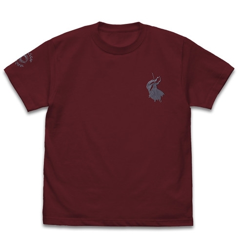 Fate/Grand Order アヴェンジャー/ジャンヌ・ダルク〔オルタ〕ワンポイント刺繍Tシャツ/BURGUNDY-M 画像 2 | AniSmile