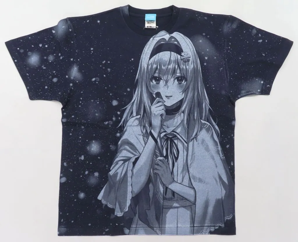 りゅうおうのおしごと! 原作版 空銀子 オールプリントTシャツ 17巻表紙イラストVer./NAVY-XL - 公式商品画像 | AniSmile