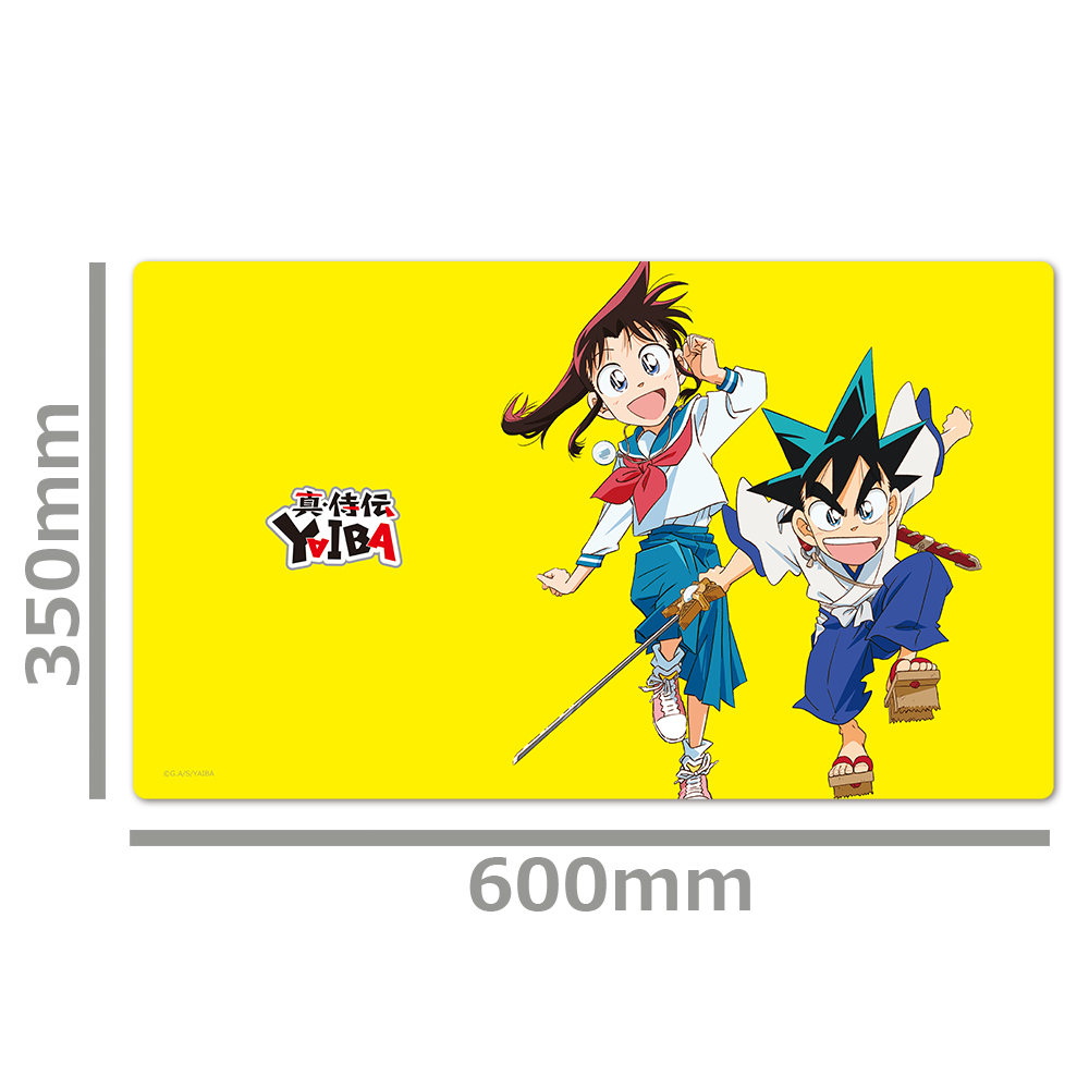 真・侍伝 YAIBA キャラクターラバーマット 刃&さやか 画像 3 | AniSmile