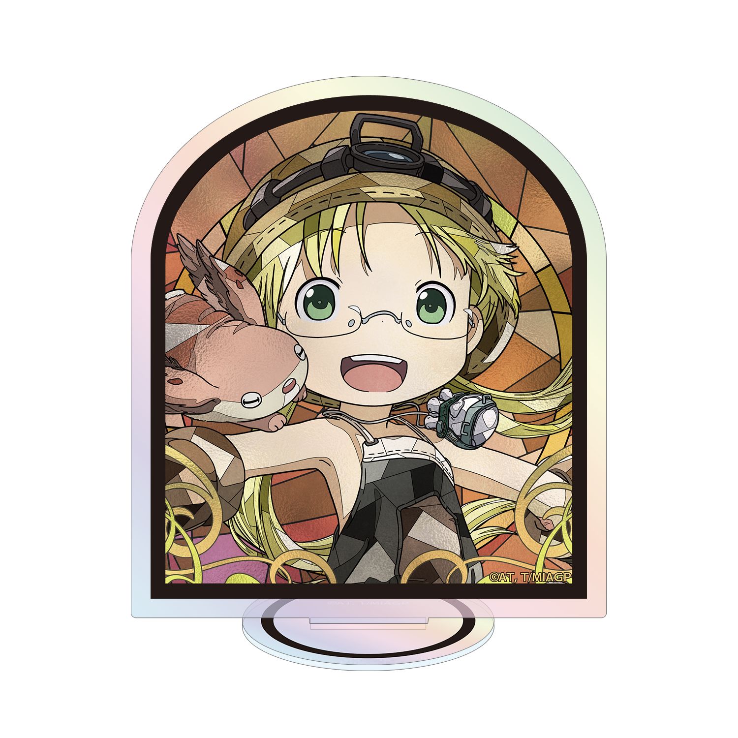 メイドインアビス 烈日の黄金郷 リコ&メイニャ Aure Glass オーロラアクリルスタンド - 公式商品画像 | AniSmile