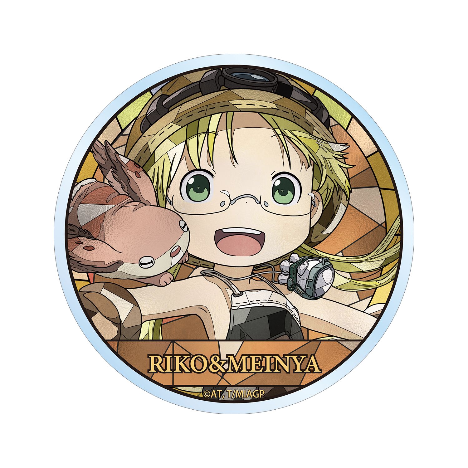 メイドインアビス 烈日の黄金郷 リコ&メイニャ Aure Glass クリアダイカットステッカー - 公式商品画像 | AniSmile