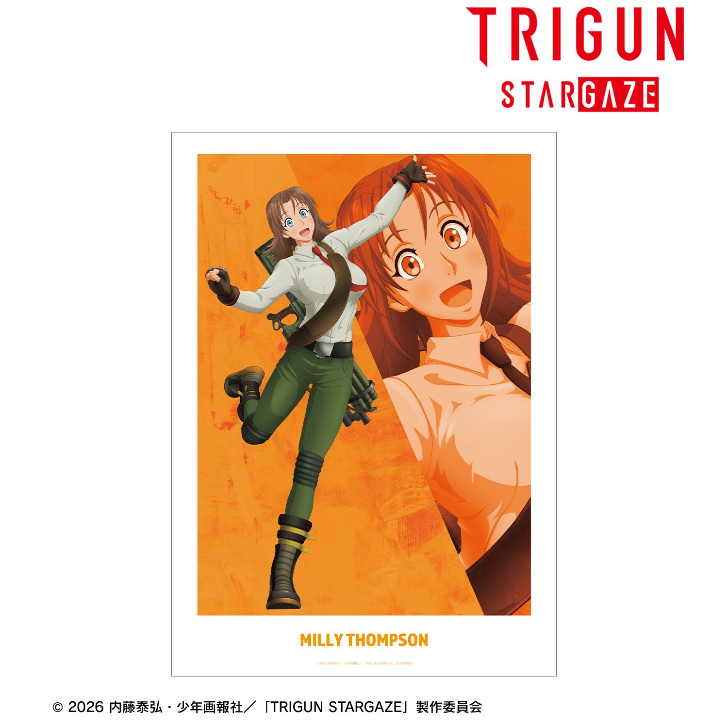 TVアニメ「TRIGUN STARGAZE」 ミリィ・トンプソン キャラクタービジュアル A3マット加工ポスター 画像 2 | AniSmile