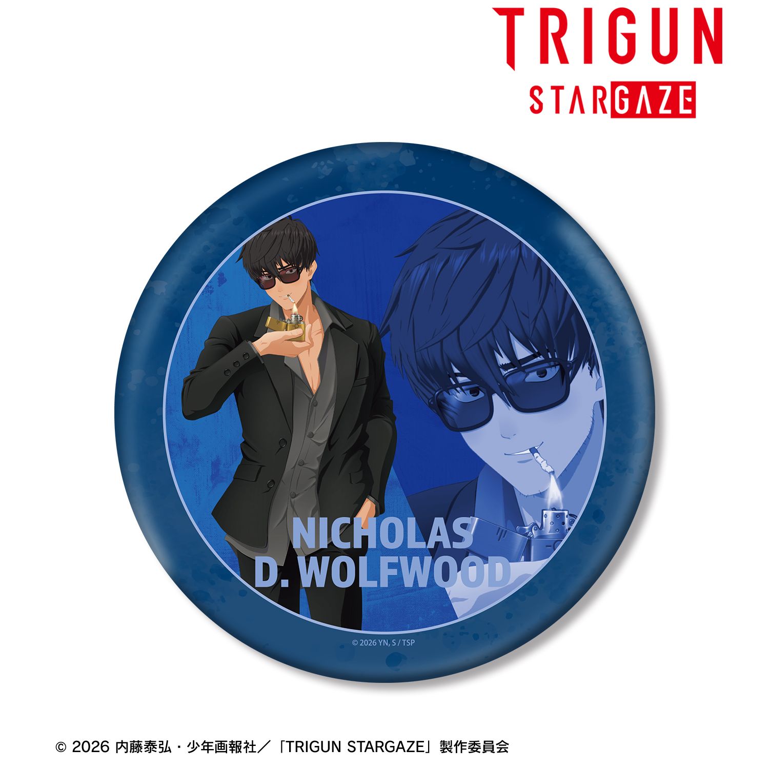 TVアニメ「TRIGUN STARGAZE」 ニコラス・D・ウルフウッド キャラクタービジュアル BIG缶バッジ 画像 4 | AniSmile