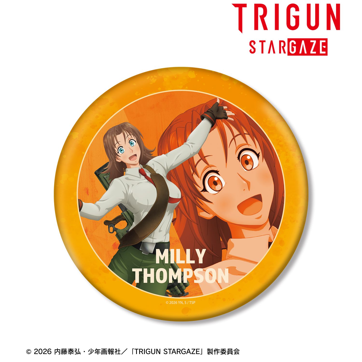 TVアニメ「TRIGUN STARGAZE」 ミリィ・トンプソン キャラクタービジュアル BIG缶バッジ 画像 2 | AniSmile