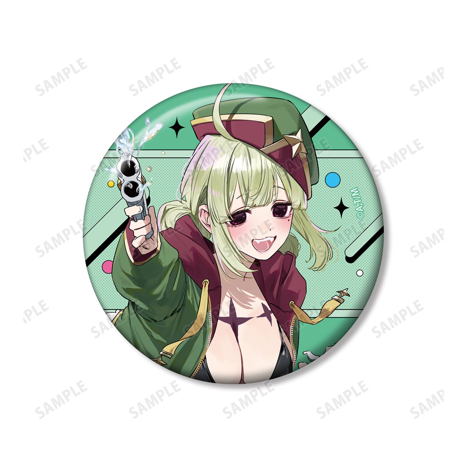 TVアニメ「魔法少女にあこがれて」 千種みのりさんイラスト レオパルト 水着ver. 推しゴト缶バッジセット 画像 3 | AniSmile