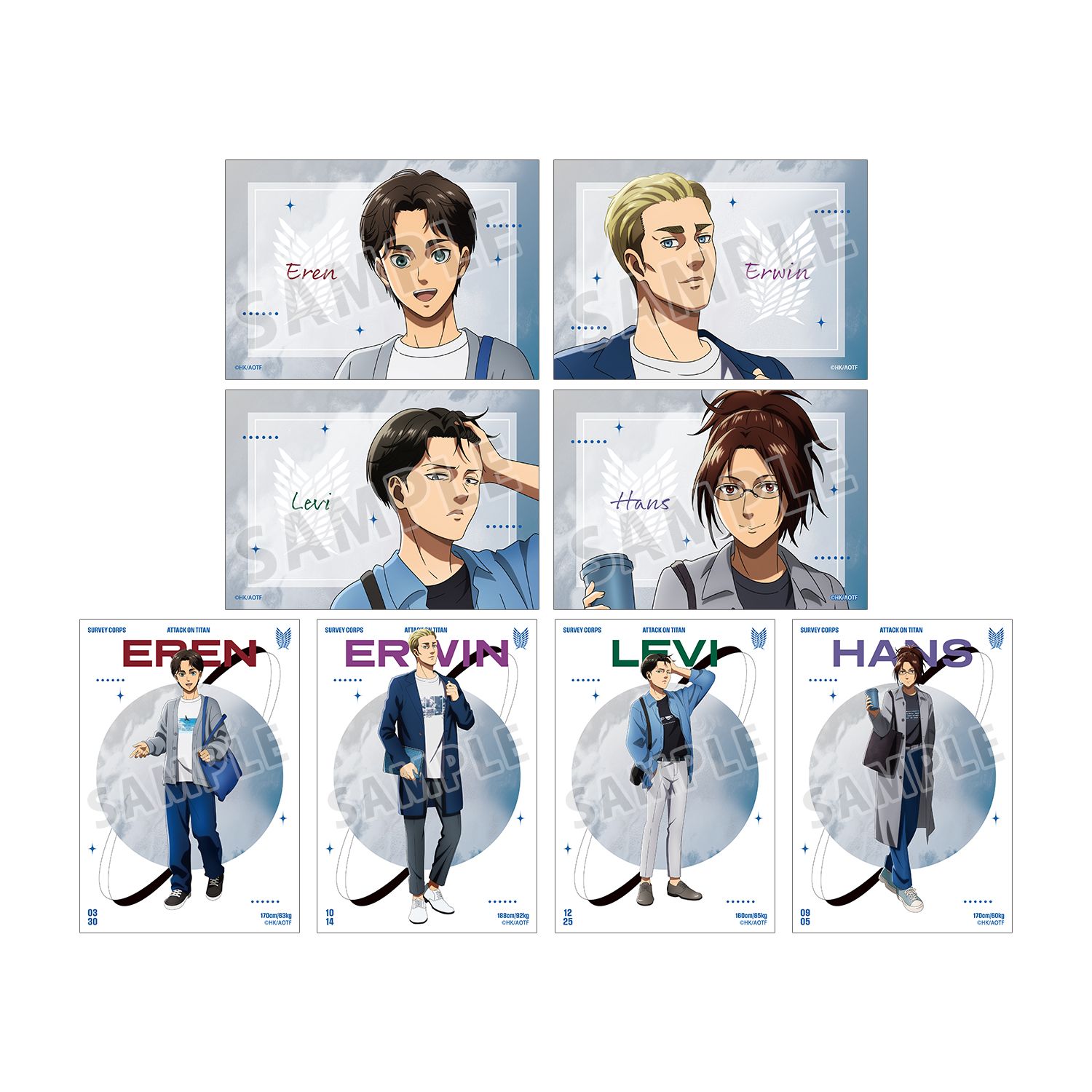 TVアニメ『進撃の巨人』 描き下ろし シミラールックver. 第2弾 トレーディングブロマイド(単位/単品) - 公式商品画像 | AniSmile