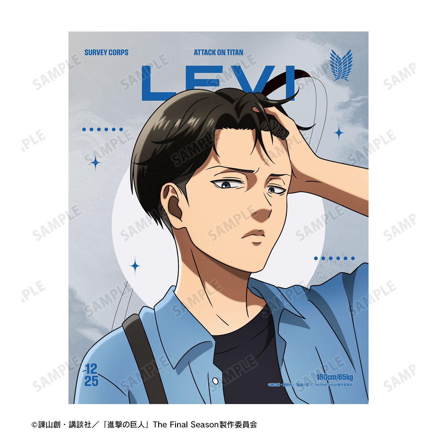 TVアニメ『進撃の巨人』 描き下ろし リヴァイ シミラールックver. 第2弾 F3号キャンバスボード 画像 3 | AniSmile