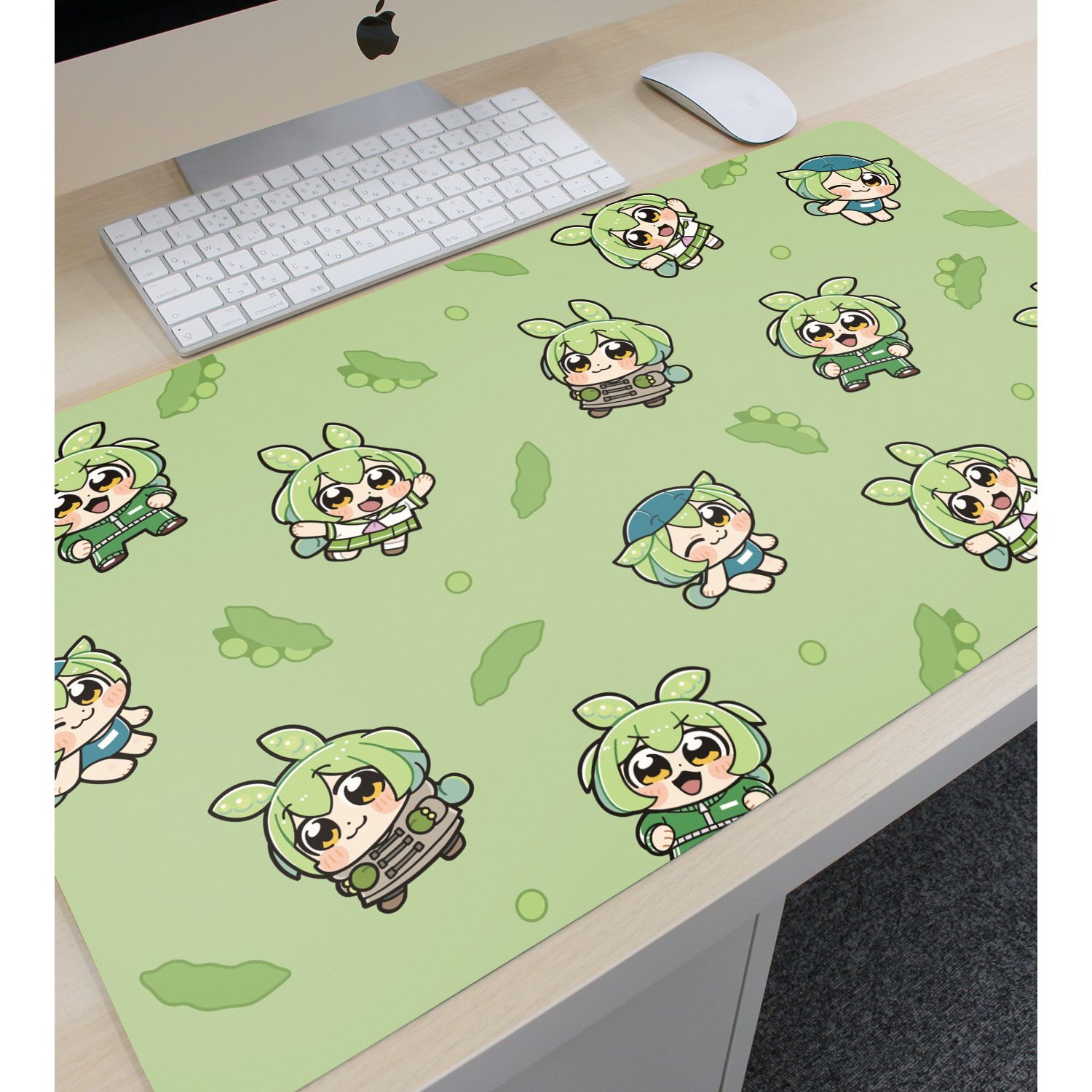 ずんだもん 大川ぶくぶさんイラスト 集合 スクールver. マルチデスクマット 画像 3 | AniSmile