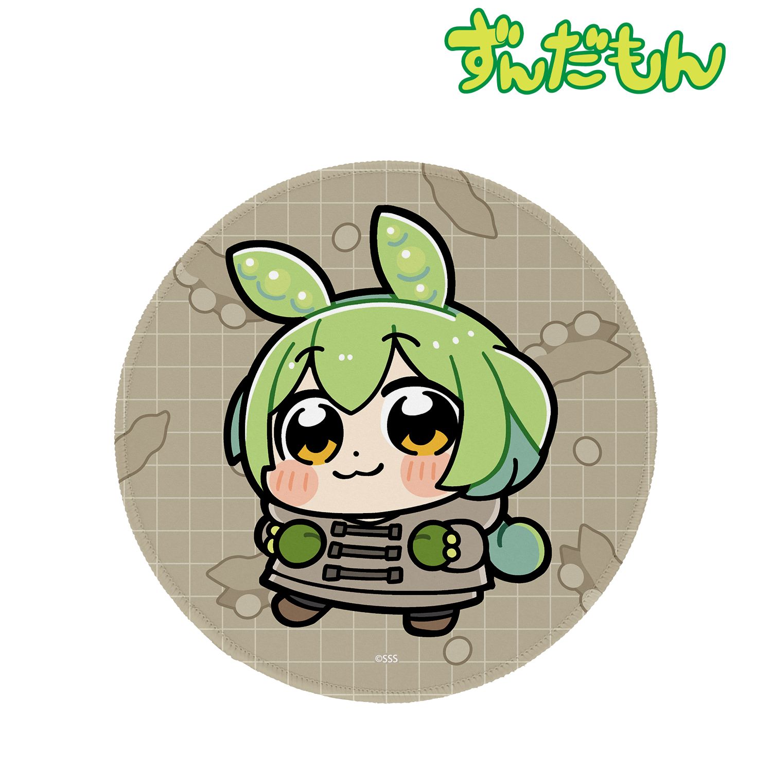 大川ぶくぶさんイラスト 冬服ずんだもん スクールver. マウスパッド 画像 2 | AniSmile