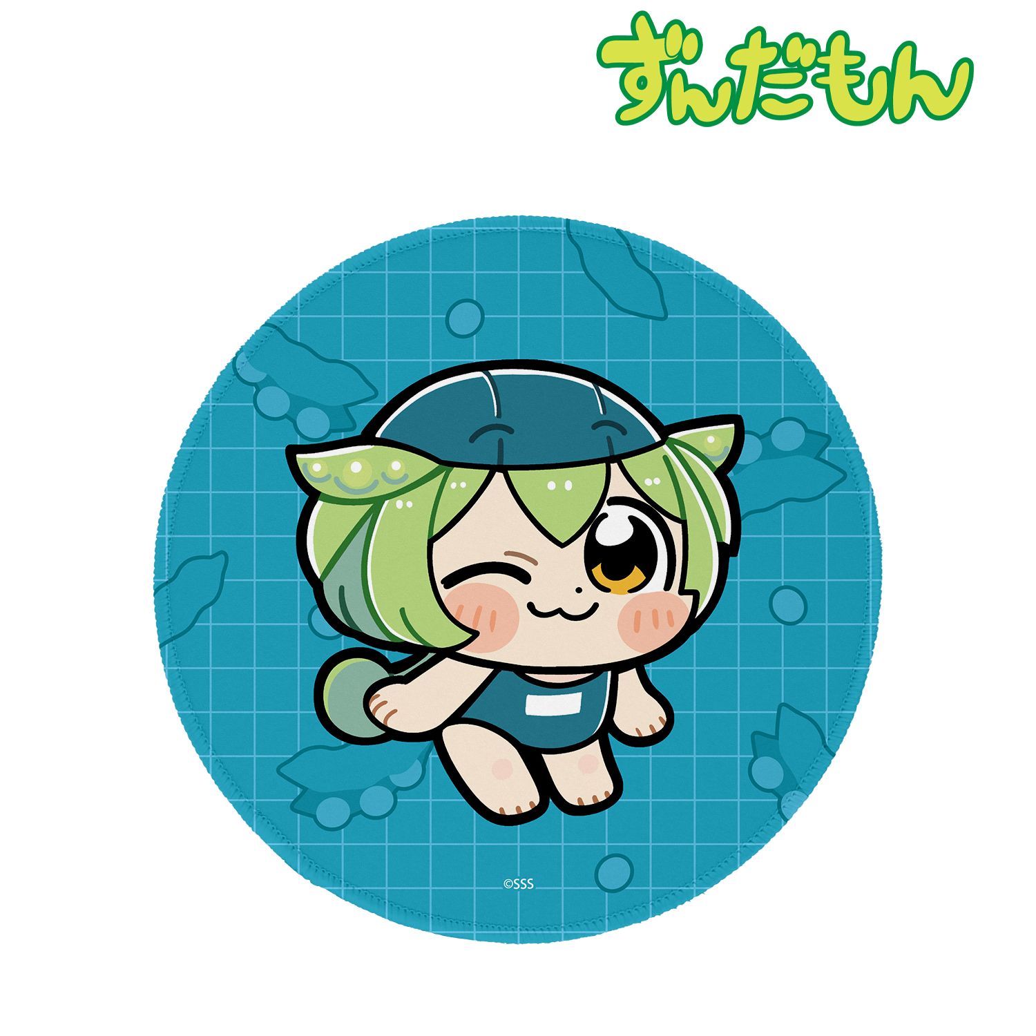 大川ぶくぶさんイラスト スクール水着ずんだもん スクールver. マウスパッド 画像 2 | AniSmile