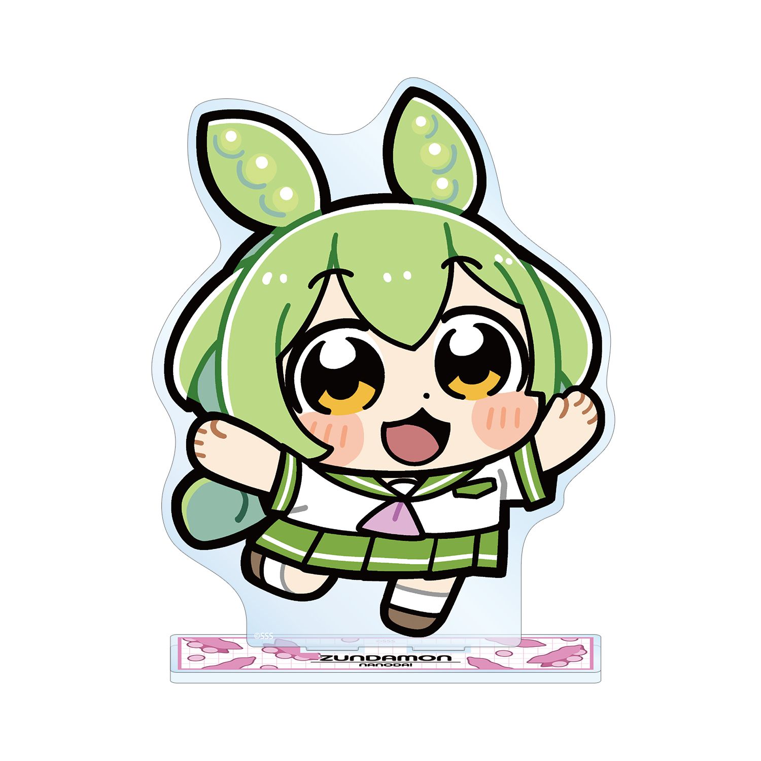 大川ぶくぶさんイラスト 夏セーラー服ずんだもん スクールver. BIGアクリルスタンド - 公式商品画像 | AniSmile