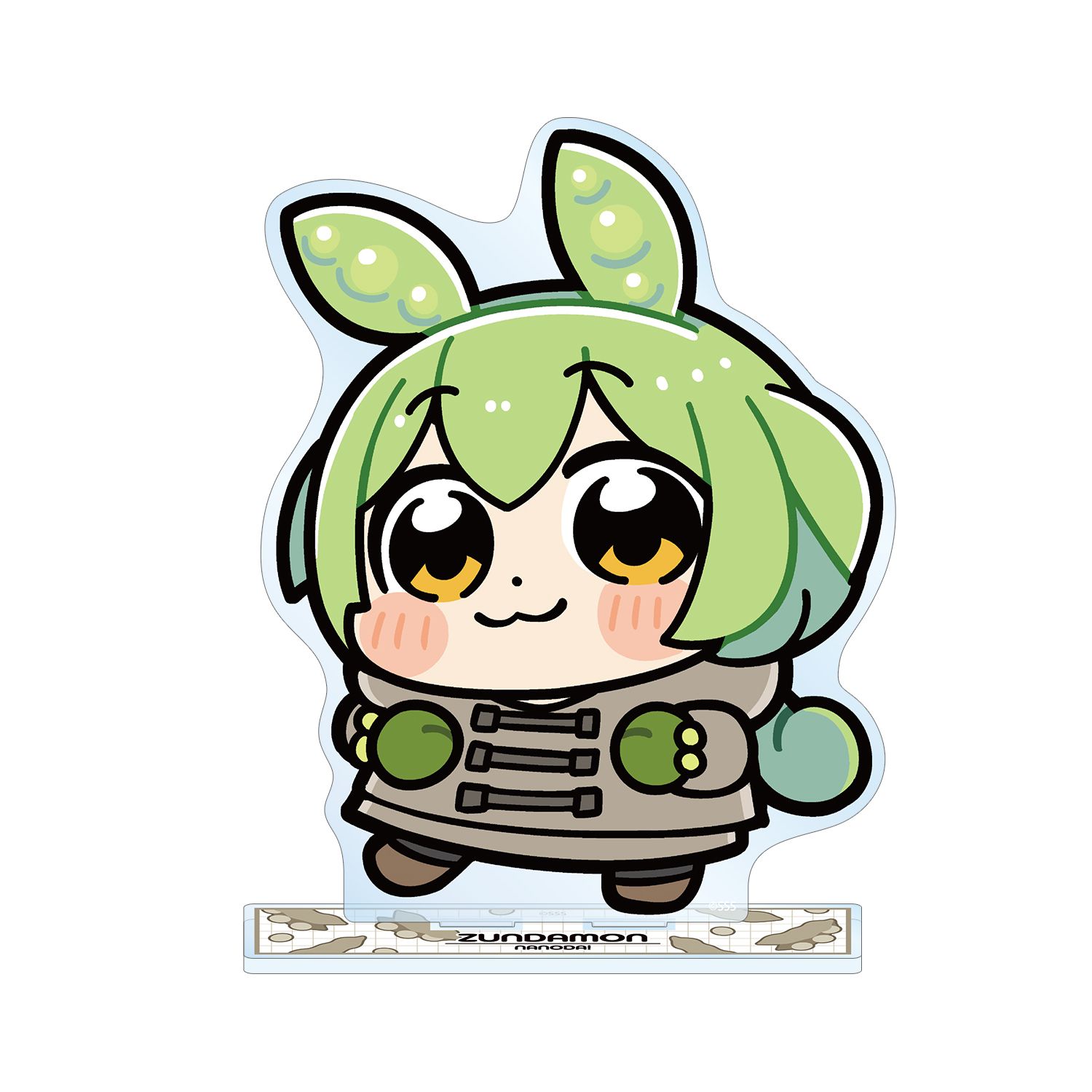 大川ぶくぶさんイラスト 冬服ずんだもん スクールver. BIGアクリルスタンド - 公式商品画像 | AniSmile