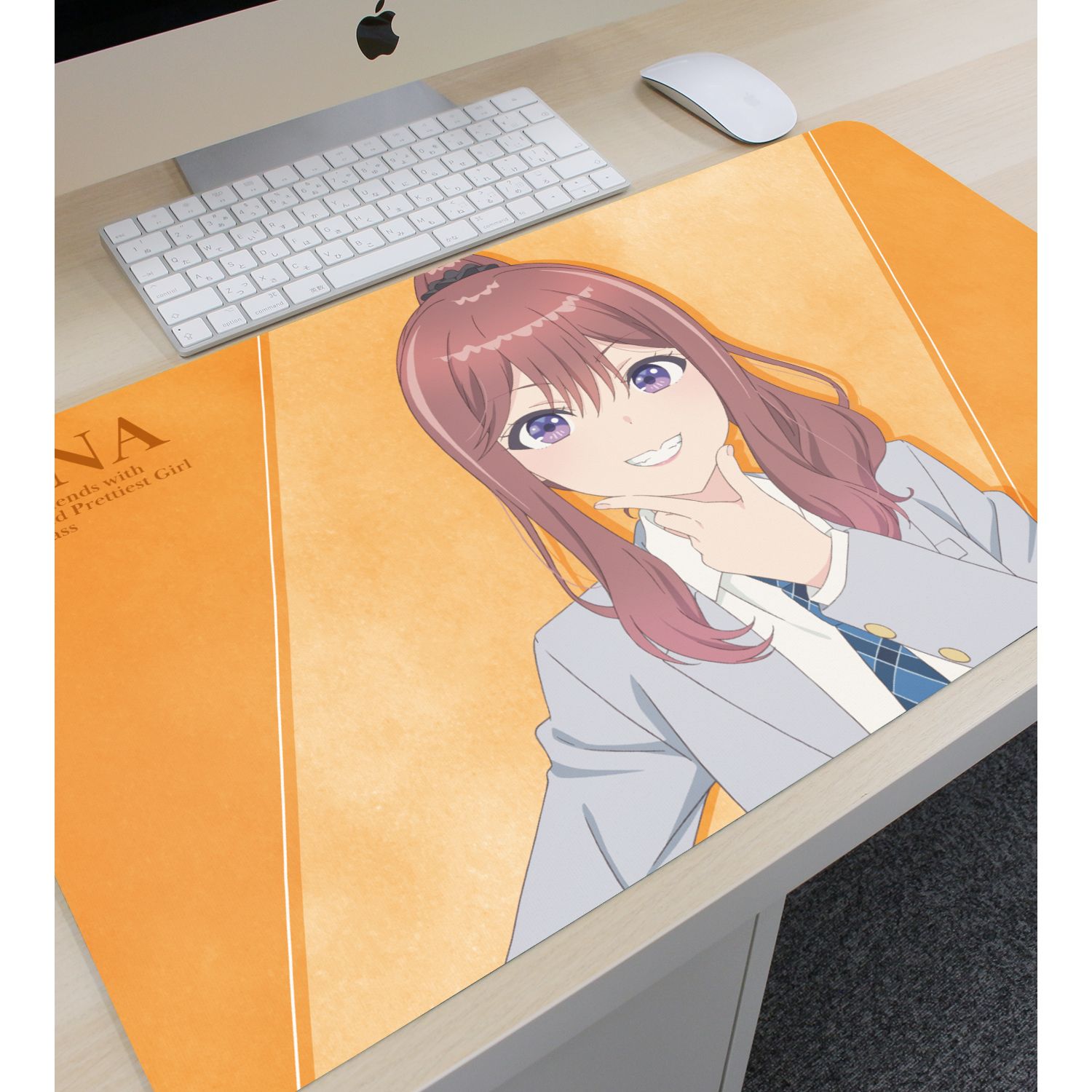 『クラスで2番目に可愛い女の子と友だちになった』 新田新奈 マルチデスクマット 画像 3 | AniSmile