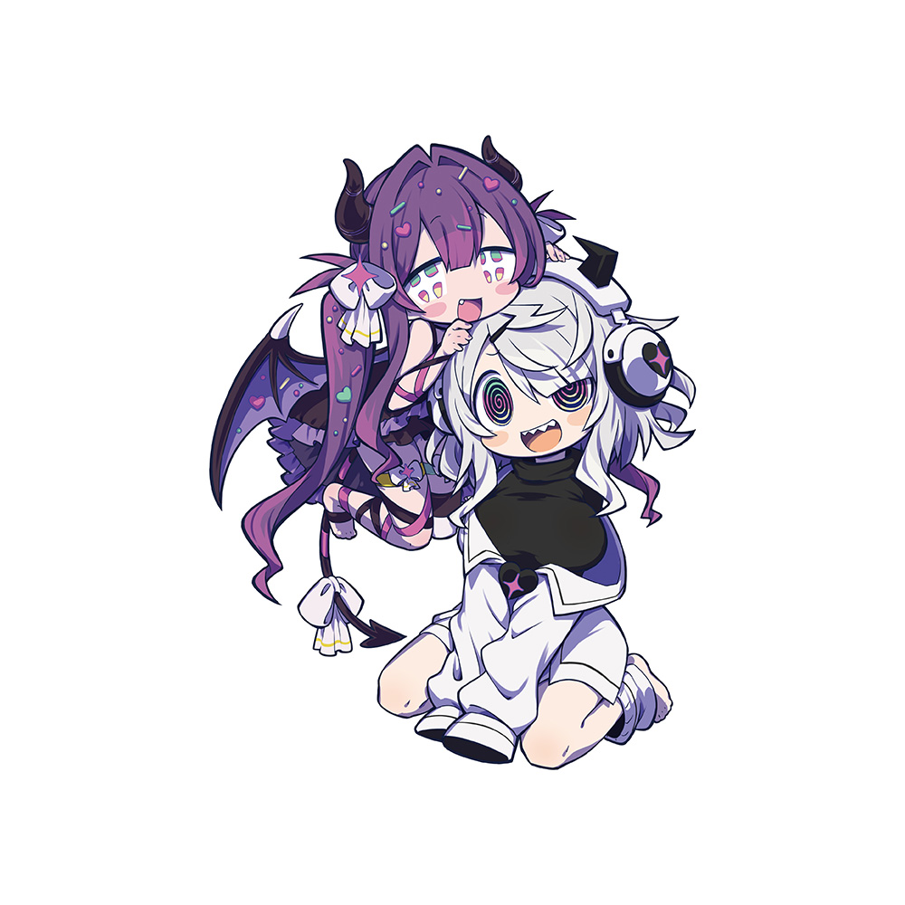 [ゆんゆん電波シンドローム]描き下ろしキャラファイングラフ(Qちゃん&ゆんゆん) A4 画像 2 | AniSmile