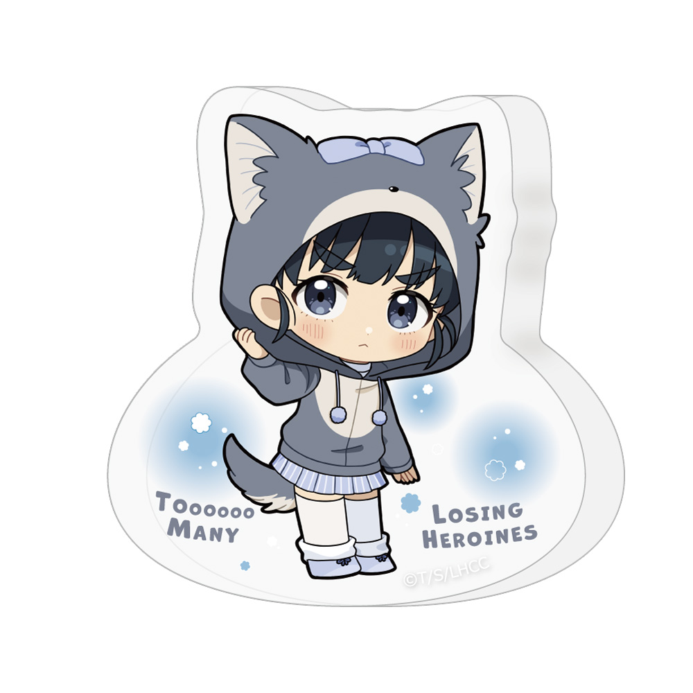 [負けヒロインが多すぎる!]ダイカットアクリルブロック(馬剃天愛星/ケモミミパーカー) 画像 2 | AniSmile